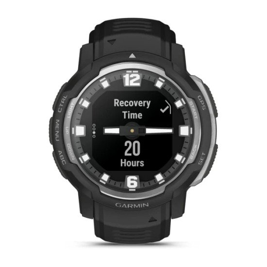 Garmin Instinct Crossover - Standard Edition MIP 45 mm Hybride 176 x 176 pixels Noir GPS (satellite)