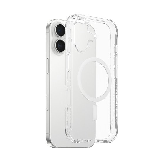 PanzerGlass CARE™ by ® Samba Case Transparent w. White MagSafe iPhone 17 | Bulk coque de protection pour téléphones portables Housse