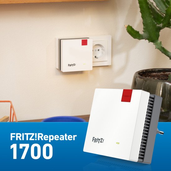 Repeater FRITZREPEATER 1700 EDITION INTERNATIONAL Répéteur réseau Blanc