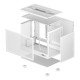 DeepCool CH160 WH Small Form Factor (SFF) Blanc DeepCool CH160 WH Small Form Factor (SFF) Blanc