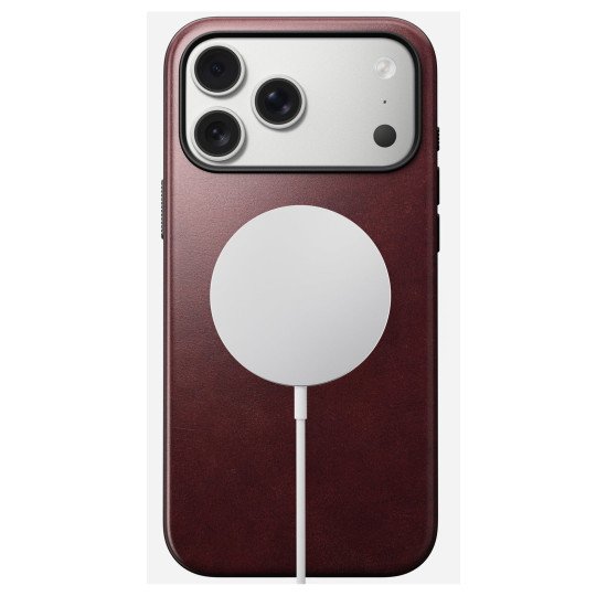 Nomad Modern Leather Case coque de protection pour téléphones portables 17,5 cm (6.9") Housse Bourgogne