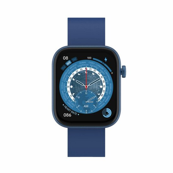 Denver SWC-185BU smartwatche et montre de sport 4,7 cm (1.85") AMOLED Numérique 390 x 450 pixels Écran tactile Bleu