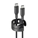 PanzerGlass empower by ® Racing 60W USB-C to USB-C Cable | USB 2.0 | 2M | Space Black câble USB Noir