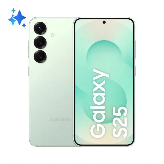Samsung Galaxy S25 15,8 cm (6.2") Double SIM Android 15 5G USB Type-C 12 Go 256 Go 4000 mAh Couleur menthe Samsung Galaxy S25 15,8 cm (6.2") Double SIM Android 15 5G USB Type-C 12 Go 256 Go 4000 mAh Couleur menthe