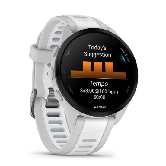 Garmin Forerunner 165 3,05 cm (1.2") AMOLED 43 mm Numérique 390 x 390 pixels Écran tactile Gris GPS (satellite)