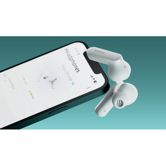 Philips TAT2100 Casque True Wireless Stereo (TWS) Ecouteurs Appels/Musique Bluetooth Blanc