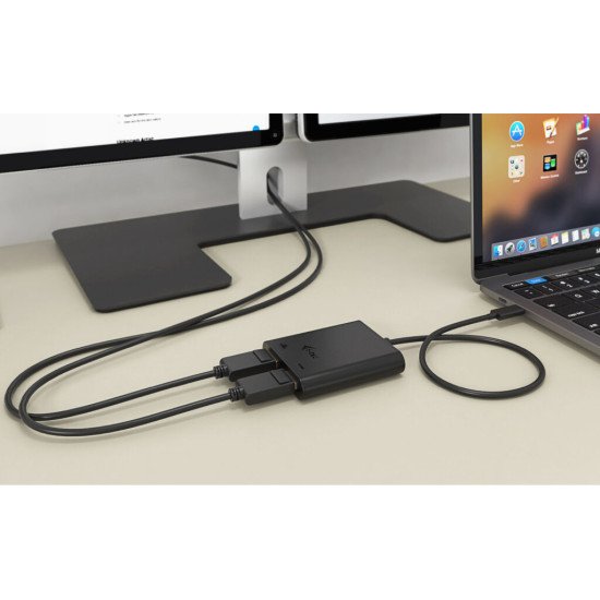 i-tec USB-C Dual 4K/60Hz (single 8K/30Hz) HDMI Video Adapter