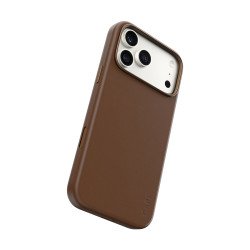 PanzerGlass CARE™ by ® Solo Vegan Leather Case Brown w. MagSafe iPhone 2026 Pro Max | 17 Pro Max coque de protection pour téléphones portables Housse Marron