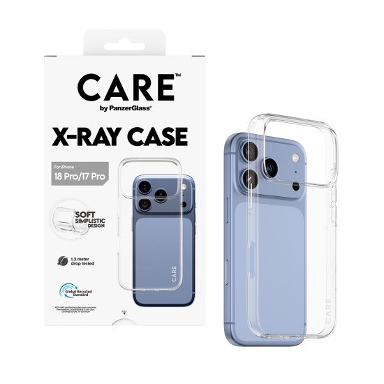 PanzerGlass CARE™ by ® X-Ray Case iPhone 2026 Pro | 17 Pro coque de protection pour téléphones portables Housse Transparent
