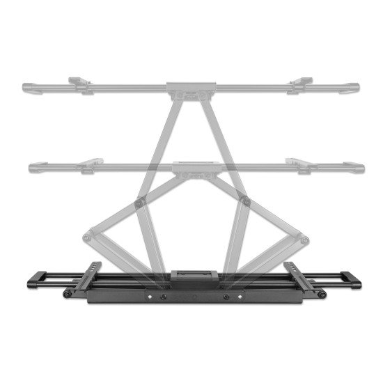 Manhattan Support mural pour TV/moniteurs (Bras articulé), écrans 37" à 120", Compatibilité VESA : de 200x200 à 900x600 mm (vérifiez les dimensions des quatre trous de fixation à l'arrière), charge max. 120 kg, noir
