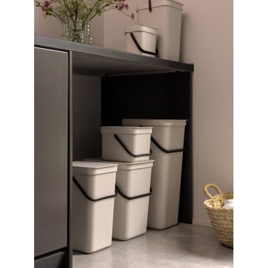 Brabantia Sort & Go 6 L Rectangulaire Plastique recyclé Beige