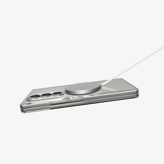 Spigen Air Skin (MagFit) coque de protection pour téléphones portables 20,3 cm (8") Housse Transparent, Blanc