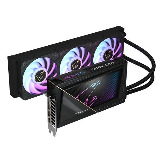 GIGABYTE AORUS GeForce RTX 5090 XTREME WATERFORCE 32G Carte Graphique - 32 Go GDDR7, 512 bits, PCI-E 5.0, 2655 MHz Fréquence du Cœur, 3 x DP 2.1a, 1 x HDMI 2.1b, NVIDIA DLSS 4, GV-N5090AORUSX W-32GD GIGABYTE AORUS GeForce RTX 5090 XTREME WATERFORCE 32G Carte Graphique - 32 Go GDDR7, 512 bits, PCI-E 5.0, 2655 MHz Fréquence du Cœur, 3 x DP 2.1a, 1 x HDMI 2.1b, NVIDIA DLSS 4, GV-N5090AORUSX W-32GD