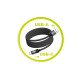 Mobile Origin MC2-USBA-1M-BLK câble USB USB 2.0 USB C 0,48 Gbit/s Noir