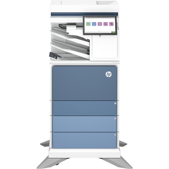 HP Imprimante multifonction Color LaserJet Enterprise Flow 6800zfsw, Impression, copie, scan, fax, Flow; Écran tactile; Agrafage; Cartouche TerraJet
