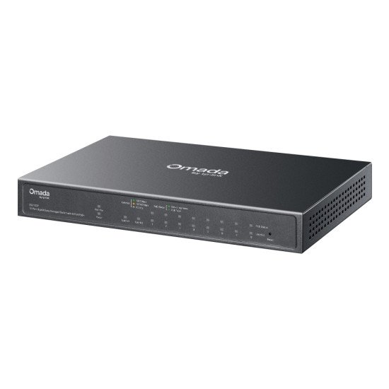 TP-Link Omada ES210GP commutateur réseau Géré L2 Gigabit Ethernet (10/100/1000) Connexion Ethernet POE DIN rail Noir
