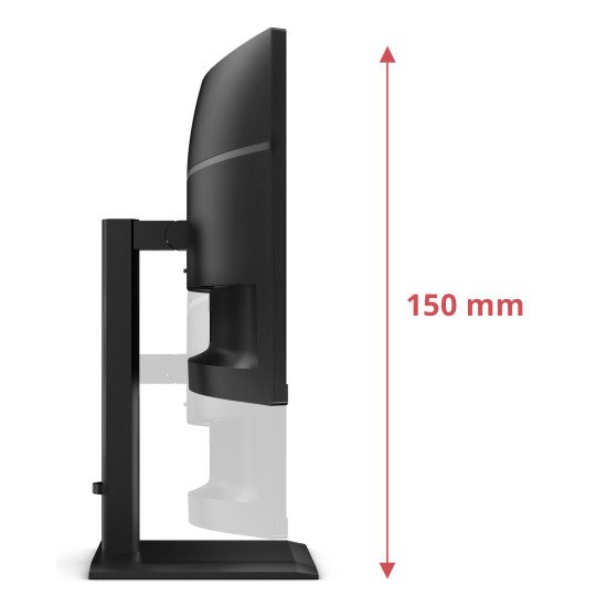 AOC E4 CU34E4CV écran PC 86,4 cm (34") 3440 x 1440 pixels UltraWide Quad HD LCD Noir