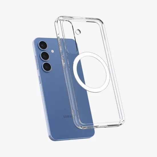 Spigen Ultra Hybrid (MagFit) coque de protection pour téléphones portables 17 cm (6.7") Housse Transparent, Blanc Spigen Ultra Hybrid (MagFit) coque de protection pour téléphones portables 17 cm (6.7") Housse Transparent, Blanc