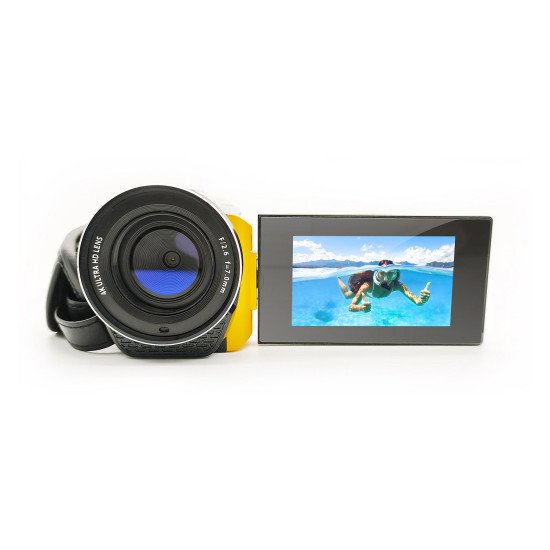 Aquapix WDV5630 Caméscope portatif 13 MP 4K Ultra HD Jaune