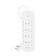 Belkin Connect Blanc 8 sortie(s) CA 2 m