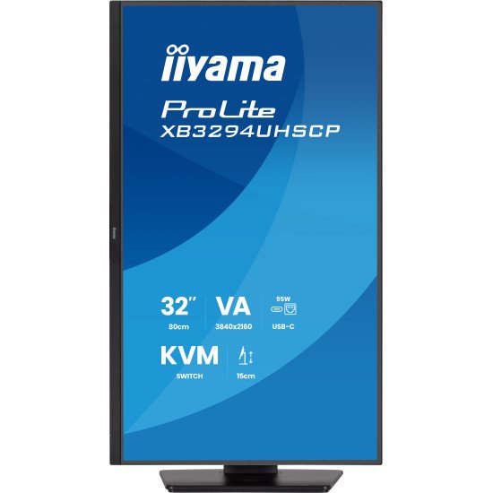 iiyama ProLite XB3294UHSCP-B1 écran PC 80 cm (31.5") 3840 x 2160 pixels 4K Ultra HD Noir iiyama ProLite XB3294UHSCP-B1 écran PC 80 cm (31.5") 3840 x 2160 pixels 4K Ultra HD Noir
