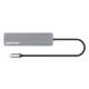 Manhattan Dock/hub USB-C avec lecteur de cartes, 5 ports : HDMI, 2x USB-A + 2x USB-C, avec Power Delivery (PD) 100 W - nécessite un chargeur USB-C externe (non inclus). Alimenté par USB (aucune alimentation externe requise) lorsque le PD n'est pas utilisé