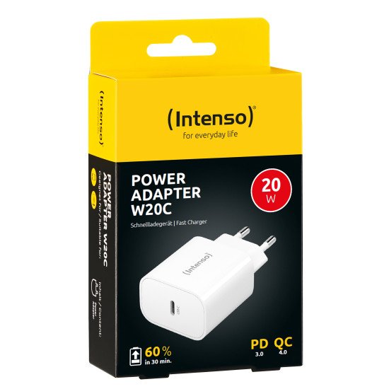 Intenso POWER ADAPTER USB-C/7802012 Universel Blanc Secteur Charge rapide Intérieure