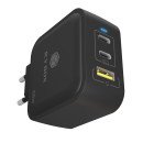 ICY BOX IB-PS1030-PD Universel Noir Secteur Charge rapide Intérieure