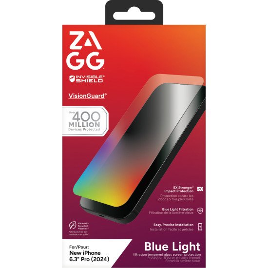 InvisibleShield Glass Elite VisionGuard Protection d'écran transparent Apple 1 pièce(s)