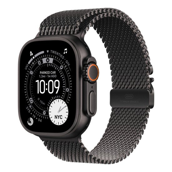 Apple MGHR4ZM/A accessoire intelligent à porter sur soi Bande Noir Titane