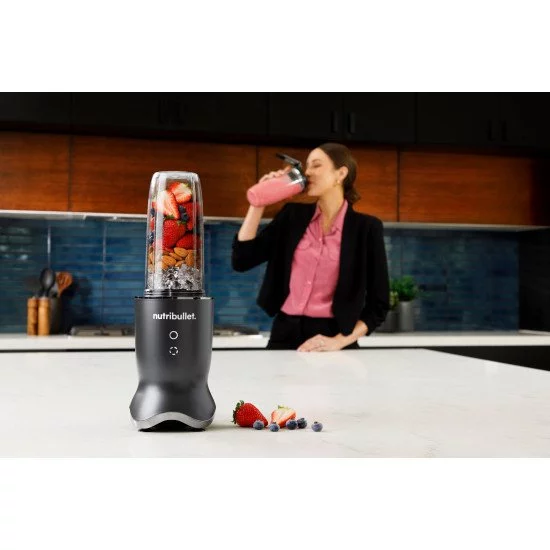 NutriBullet NB1206DGCC blender 900 L Mélangeur de table 1200 W Noir, Transparent