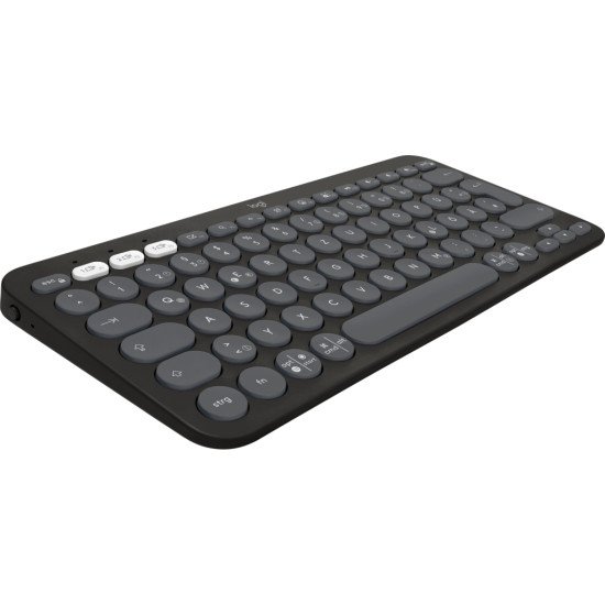 Logitech Pebble Keys 2 K380s clavier RF sans fil + Bluetooth QWERTZ Allemand Graphite