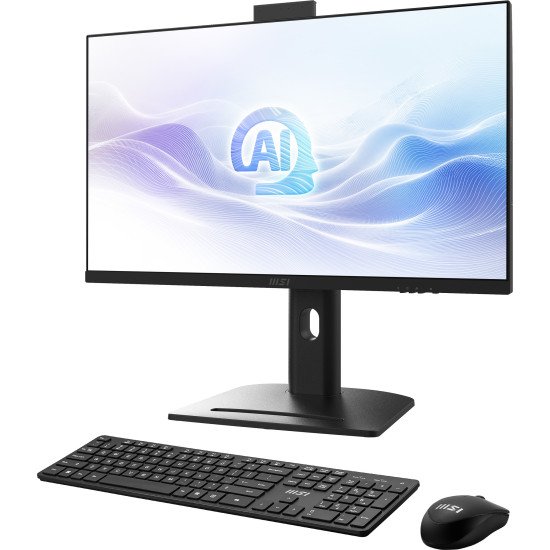 MSI Modern AM273QP AI 1UMG-221AT Intel Core Ultra 7 155H 68,6 cm (27") 2560 x 1440 pixels PC All-in-One 32 Go DDR5-SDRAM 1 To SSD Windows 11 Pro Wi-Fi 6E (802.11ax) Noir