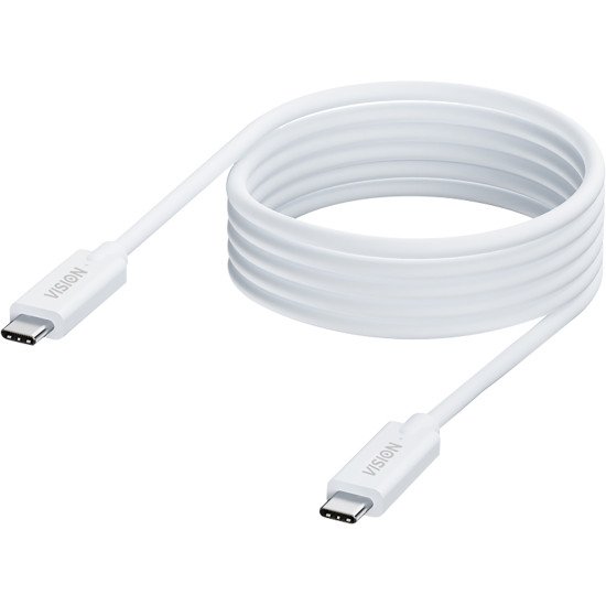 Vision TC 2MUSBC câble USB USB 3.2 Gen 1 (3.1 Gen 1) 2 m USB C Blanc