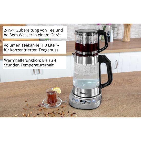 Unold 18215 Samowar Selin bouilloire 1,7 L 1800 W Acier inoxydable