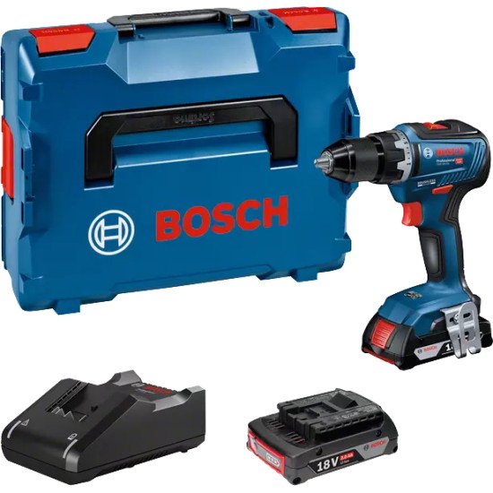 Bosch GSR 18V-55 1800 tr/min 1 kg Noir, Bleu