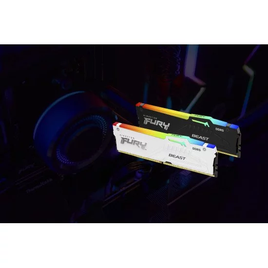Kingston Technology FURY Beast 32 Go 5600 MT/s DDR5 CL36 DIMM (Kits de 2) RGB Kingston Technology FURY Beast 32 Go 5600 MT/s DDR5 CL36 DIMM (Kits de 2) RGB