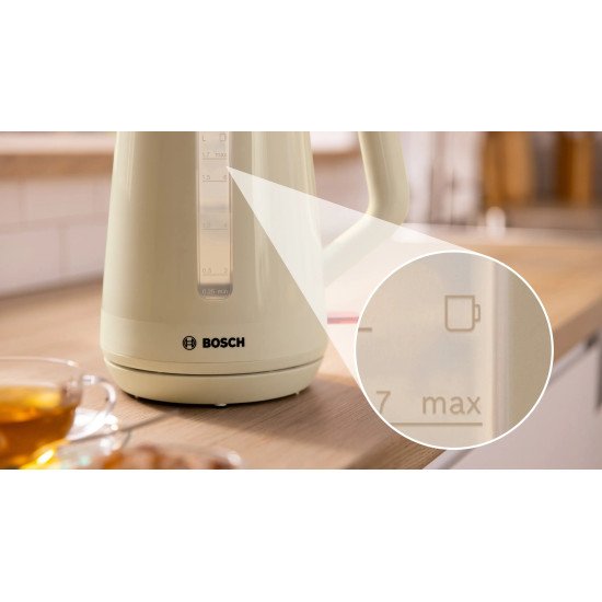 Bosch MyMoment bouilloire 1,7 L 2400 W Crème, Anthracite