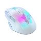 Turtle Beach Kone XP Air - Souris gaming RGB ergonomique, personnalisable et sans fil, Bluetooth, capteur optique 19 000 DPI, autonomie de batterie de 100 heures, station de charge, 29 entrées programmables, éclairage AIMO RGB, molette 4D Blanc