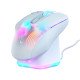 Turtle Beach Kone XP Air - Souris gaming RGB ergonomique, personnalisable et sans fil, Bluetooth, capteur optique 19 000 DPI, autonomie de batterie de 100 heures, station de charge, 29 entrées programmables, éclairage AIMO RGB, molette 4D Blanc