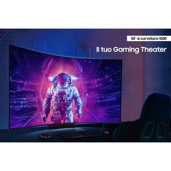 Samsung Odyssey S55CG970NU écran PC 139,7 cm (55") 3840 x 2160 pixels 4K Ultra HD LED Noir Samsung Odyssey S55CG970NU écran PC 139,7 cm (55") 3840 x 2160 pixels 4K Ultra HD LED Noir