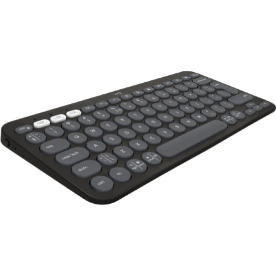 Logitech Pebble Keys 2 K380s clavier RF sans fil + Bluetooth QWERTY US International Graphite