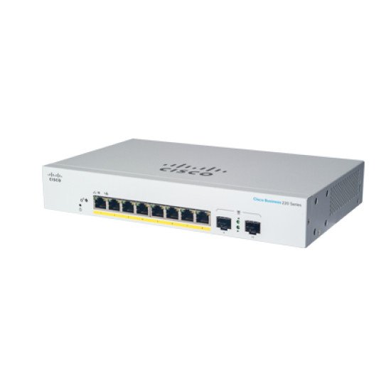 Cisco CBS220-8FP-E-2G Géré L2 Gigabit Ethernet (10/100/1000) Connexion Ethernet POE Blanc