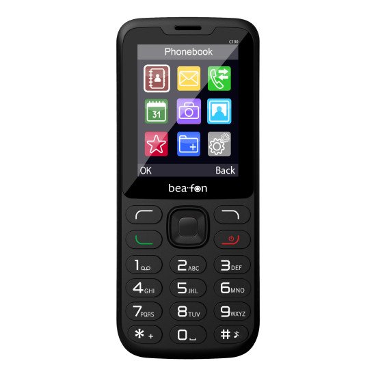 Beafon C190 LTE 6,2 cm (2.44") 67 g Noir Téléphone pour seniors