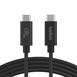 Belkin INZ004BT2MBK câble USB 2 m USB4 Gen 2x2 USB C Noir Belkin INZ004BT2MBK câble USB 2 m USB4 Gen 2x2 USB C Noir