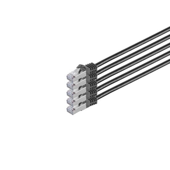 S/CONN maximum connectivity 75513-W câble de réseau Noir 3 m Cat7 S/FTP (S-STP) Rond