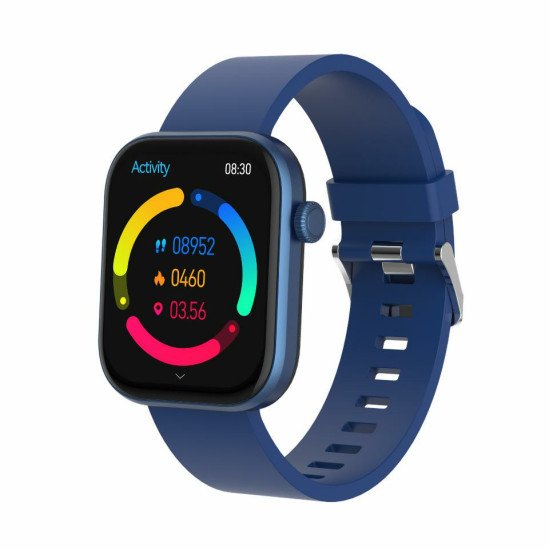 Denver SWC-185BU smartwatche et montre de sport 4,7 cm (1.85") AMOLED Numérique 390 x 450 pixels Écran tactile Bleu