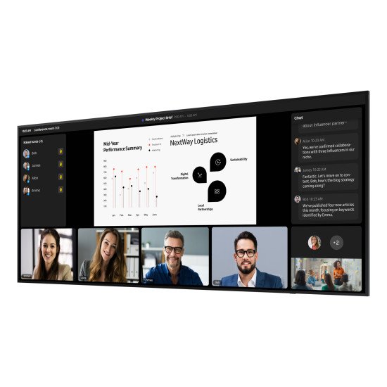 Samsung LH105QPD5BGXEN Écran d'affichage dynamique 2,67 m (105") Wifi 500 cd/m² 5K Ultra HD Noir Tizen 7.0 24/7 Samsung LH105QPD5BGXEN Écran d'affichage dynamique 2,67 m (105") Wifi 500 cd/m² 5K Ultra HD Noir Tizen 7.0 24/7