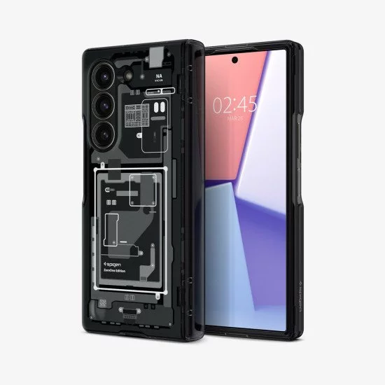 Spigen Ultra Hybrid Pro Zero One coque de protection pour téléphones portables 19,3 cm (7.6") Housse Noir, Gris Spigen Ultra Hybrid Pro Zero One coque de protection pour téléphones portables 19,3 cm (7.6") Housse Noir, Gris