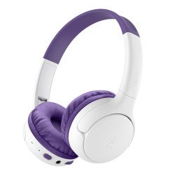 Belkin AUD012hqPU Casque Avec fil &sans fil Arceau Musique Bluetooth Blanc, Violet